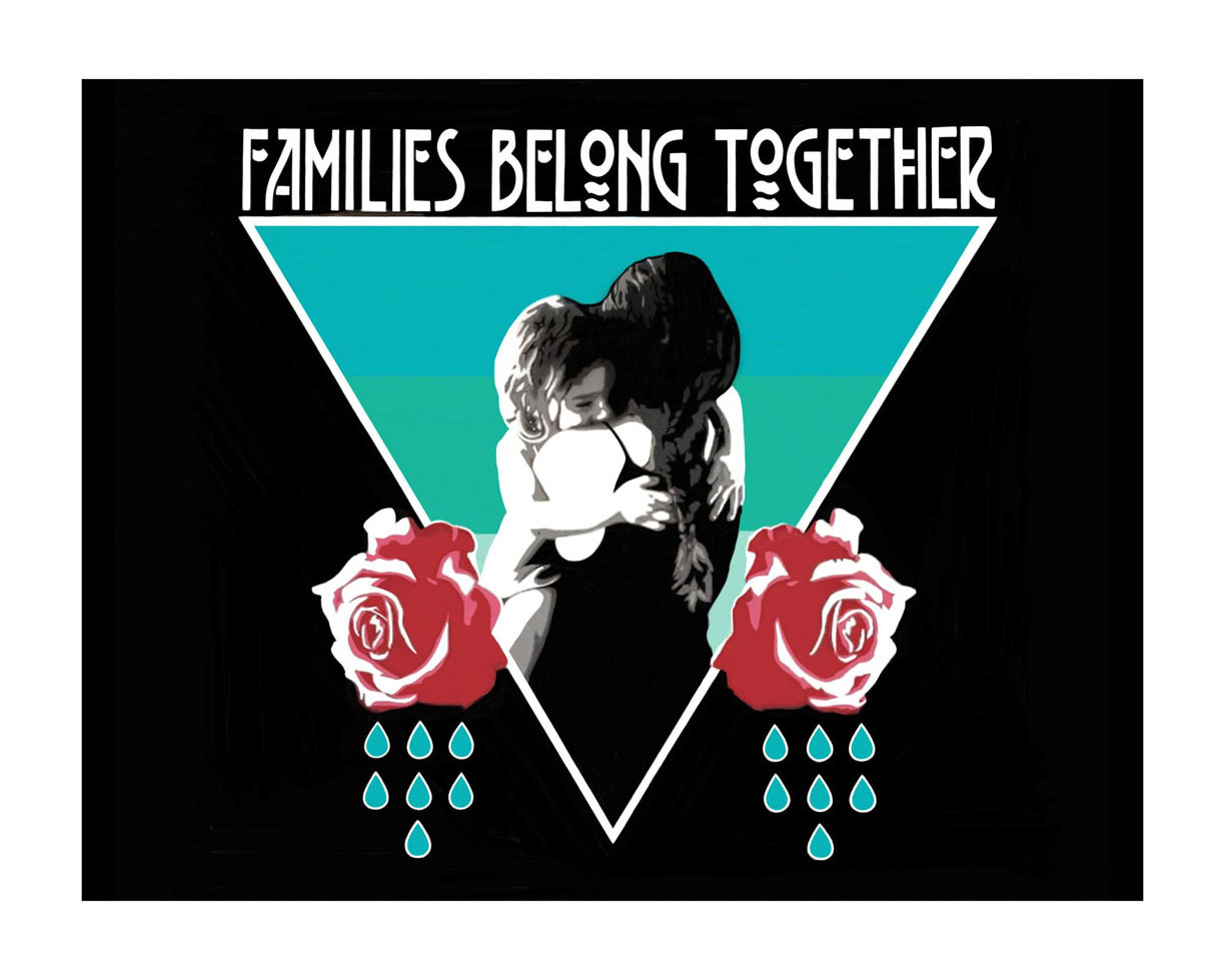 Families Belong Together- 0x0 Oil Painting on Wood By Jodie Herrera